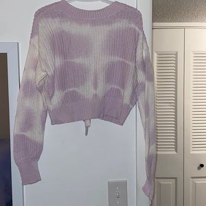Purple & White Sweater - M - Aeropostale